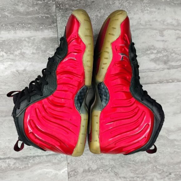 Nike Little Posite One 2023 Mid Metallic Red - FJ1258-600 Grade School Size 6Y - Picture 5 of 13